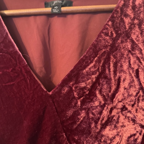 J Crew velvet faux wrap top - Picture 3 of 7